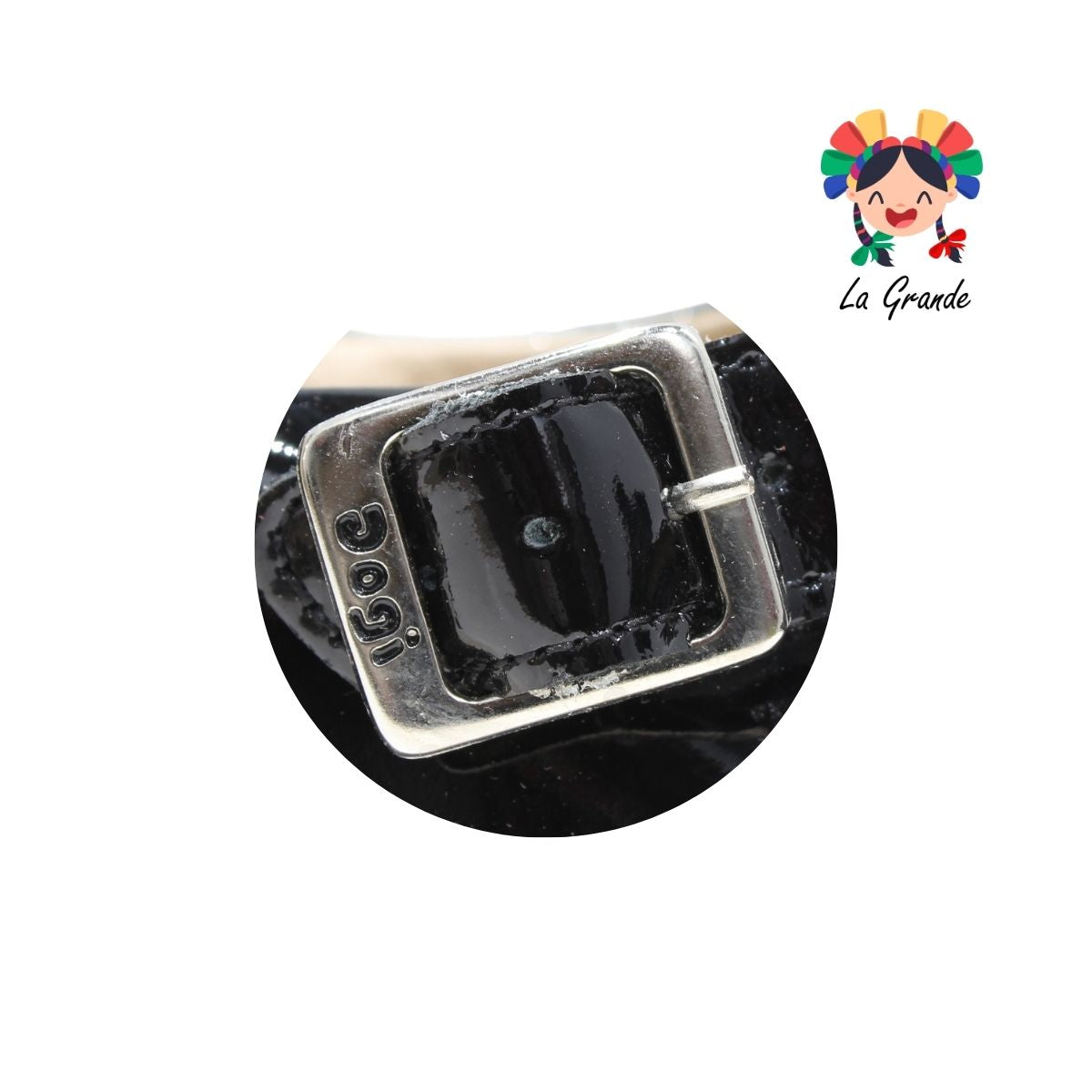 2526 DOGI Negro de Piel Charol Zapato Escolar para Dama