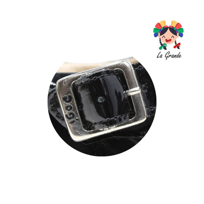 2526 DOGI Negro de Piel Charol Zapato Escolar para Dama
