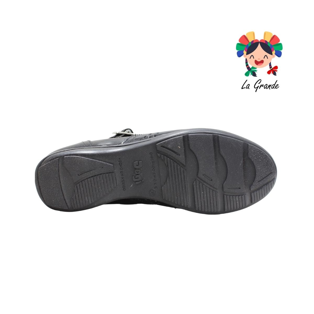 2526 DOGI Negro de Piel Charol Zapato Escolar para Dama