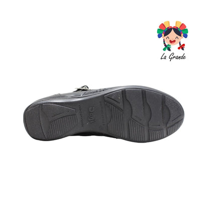 2526 DOGI Negro de Piel Charol Zapato Escolar para Dama