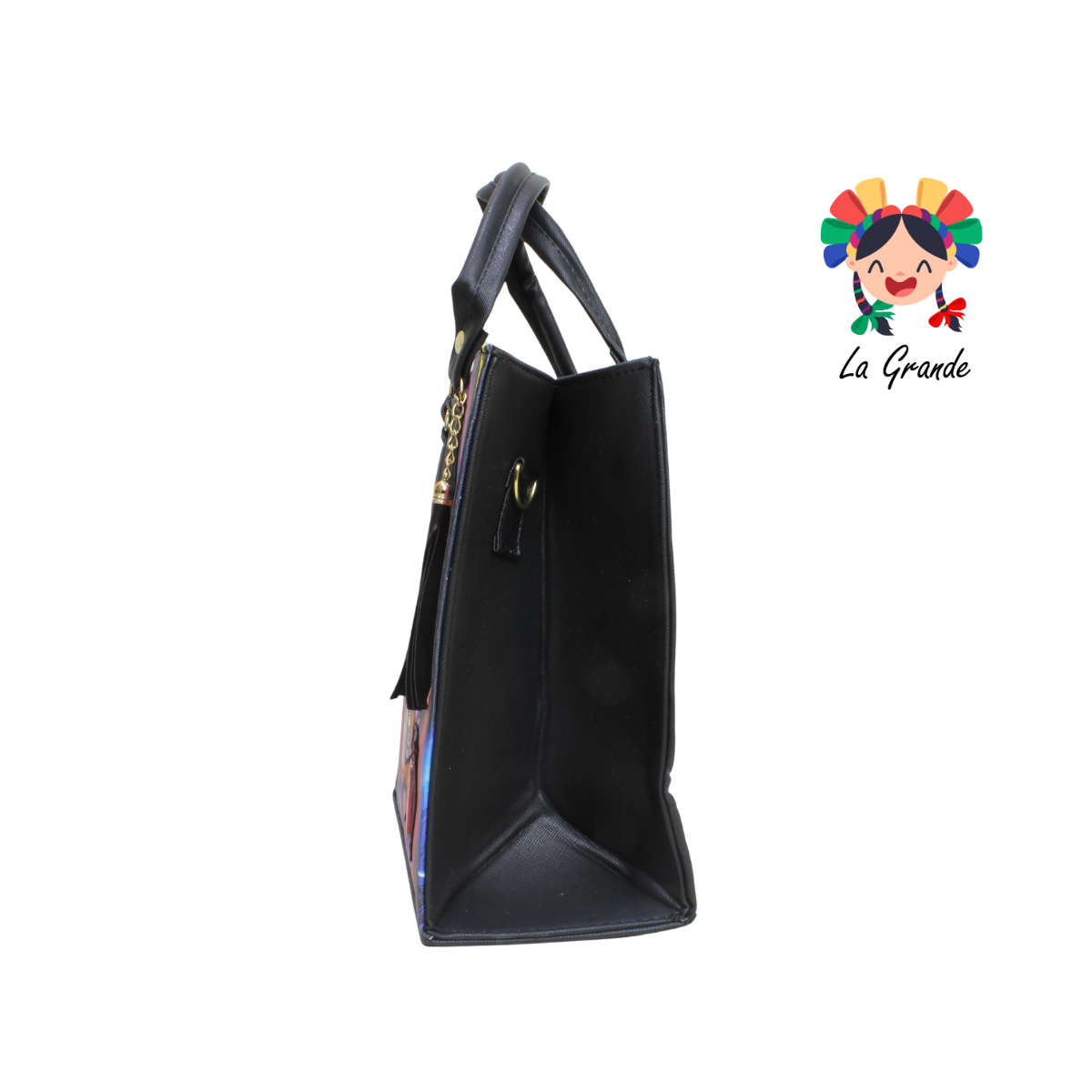 038 HUNTRI LUCCIANA Bolsa Negro Multi Casual Tipo Cajita para Dama