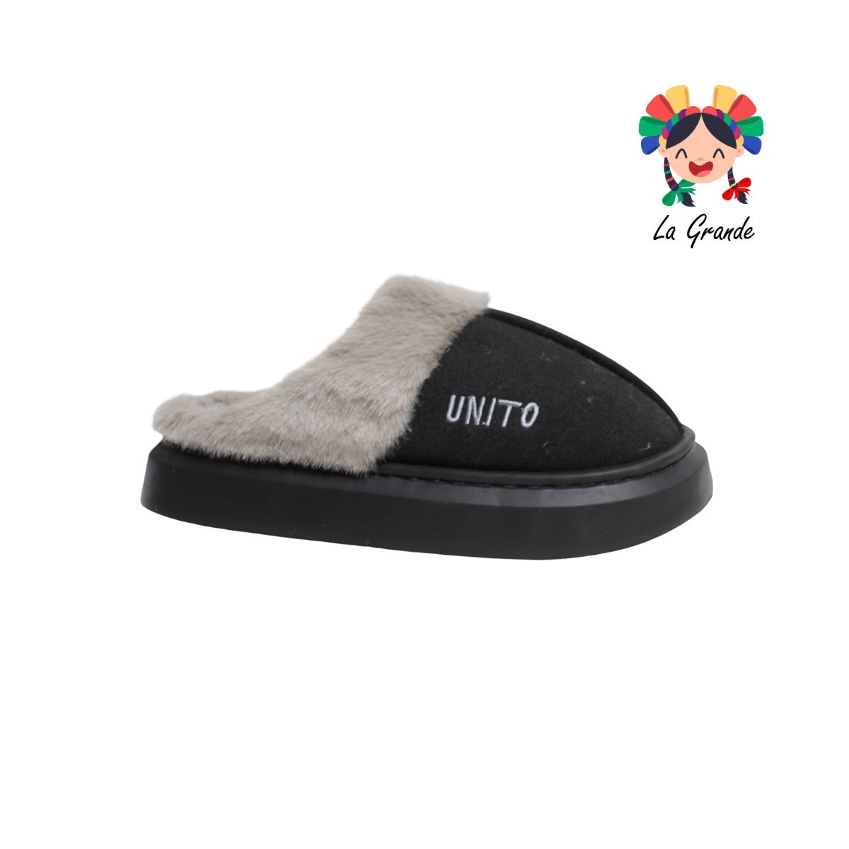 A-5115 ZXXG Multicolor Unito Pantufla Afelpada para Dama y Joven