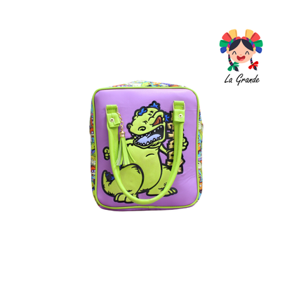 031 Dinosaurio  LUCCIANA Mochila Casual Animada En Color Mrdo/Verde para Niña y Dama