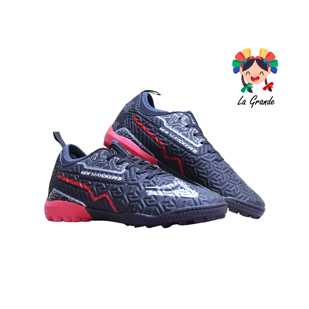 1272 MAYCKERS Ngo Oxf Rojo Sint Tenis de Fútbol Rápido para Joven y Caballero
