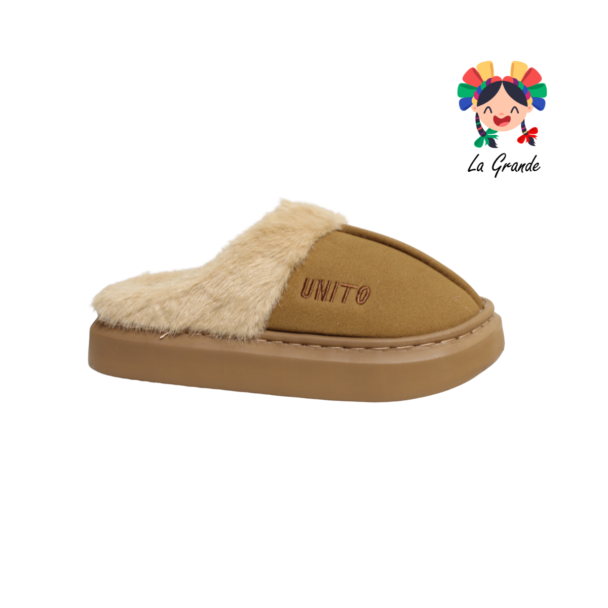 A-5115 ZXXG Multicolor Unito Pantufla Afelpada para Dama y Joven