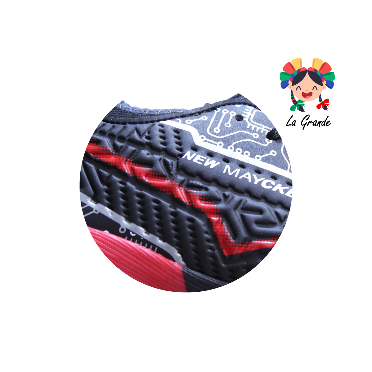 1272 MAYCKERS Ngo Oxf Rojo Sint Tenis de Fútbol Rápido para Joven y Caballero