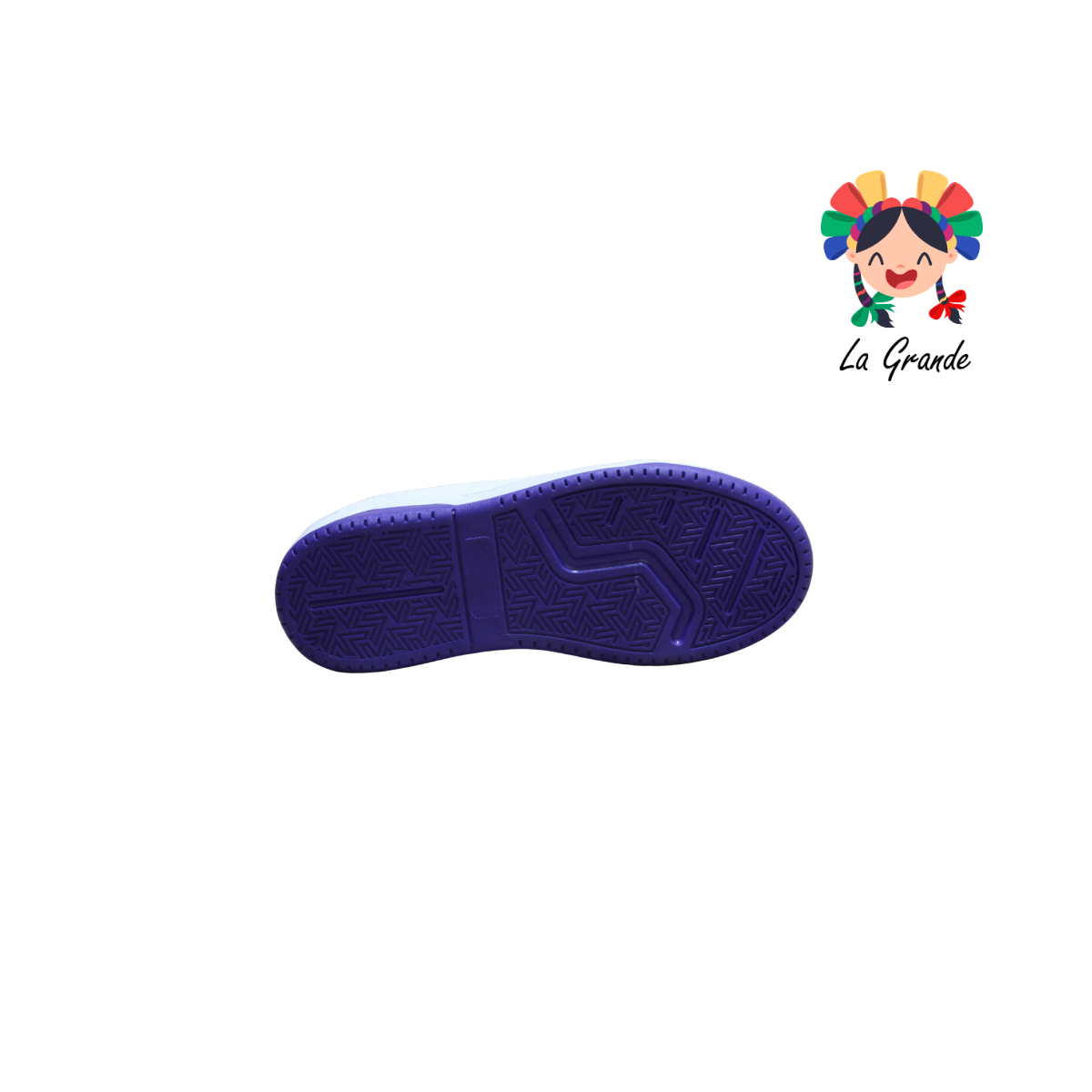 4605 AX2 Blanco Morado Tenis Casual para Dama