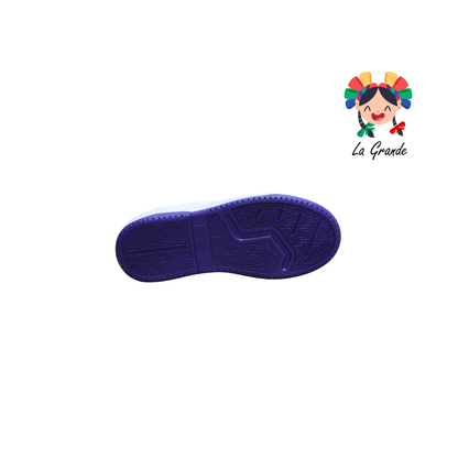 4605 AX2 Blanco Morado Tenis Casual para Dama