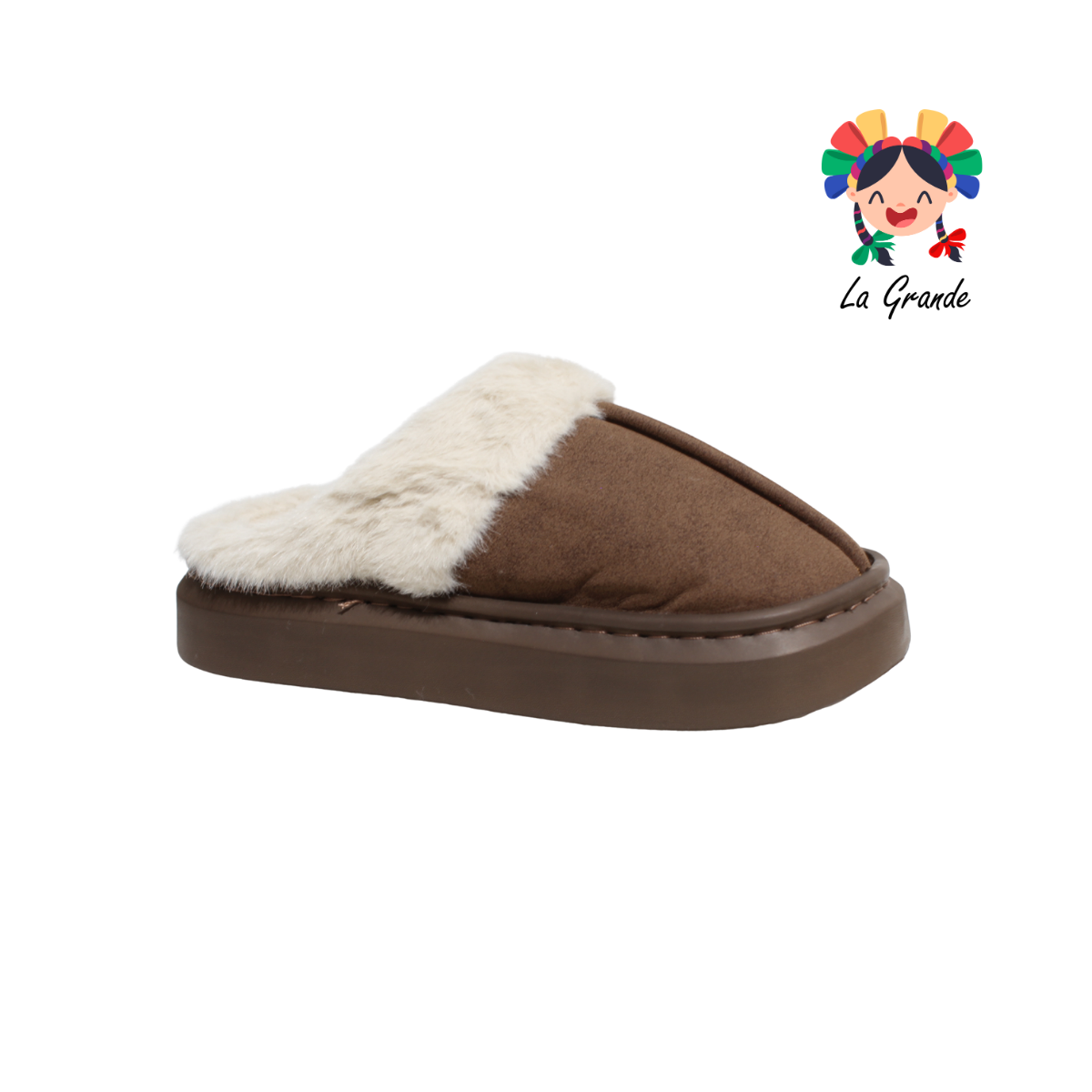 A-5115 ZXXG Multicolor Unito Pantufla Afelpada para Dama y Joven