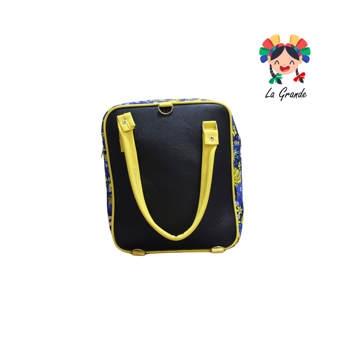 031 Muñeca Ojos De Botón LUCCIANA Mochila Casual Animada En Color Amarillo/Ngo/Azul para Niña y Dama