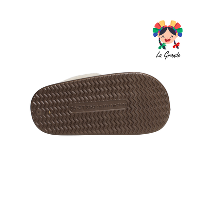 A-5115 ZXXG Multicolor Unito Pantufla Afelpada para Dama y Joven