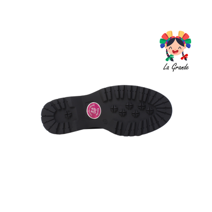 2574 VI LINE FASHION Negro Charol Mocasín con Plataforma para Dama