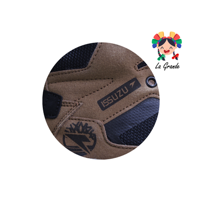 005 ISSUZU Café Negro Bota de Montaña para Jóven y Caballero