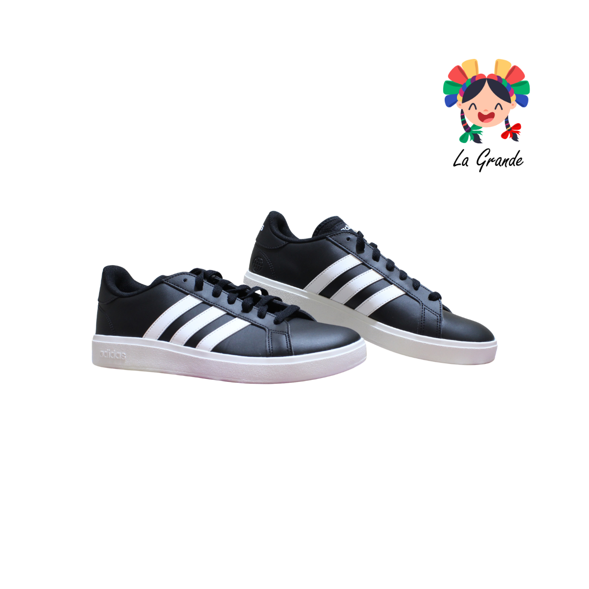 GRAND COURT ADD Negro Tenis Casual Importado Original para Dama y Caballero