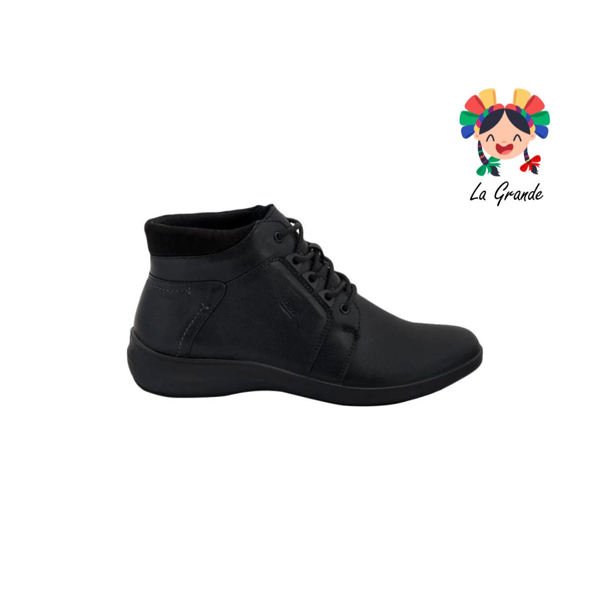 25911 FLEXI Negro Piel Botín Casual para Dama