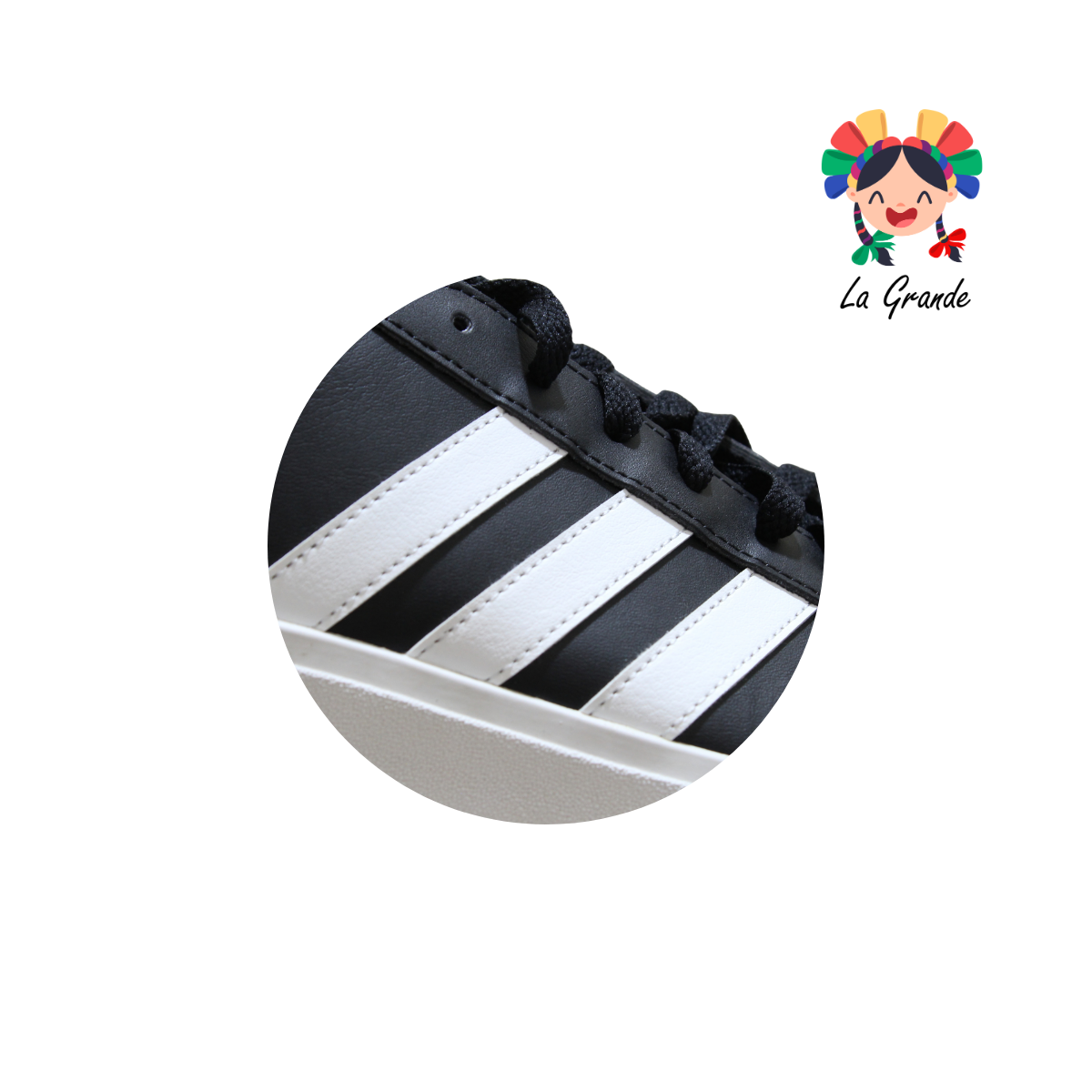GRAND COURT ADD Negro Tenis Casual Importado Original para Dama y Caballero