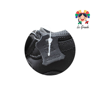 25E243 BLASITO Negro Piel Zapato Escolar para Niño y Joven