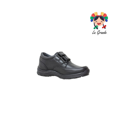 25E243 BLASITO Negro Piel Zapato Escolar para Niño y Joven