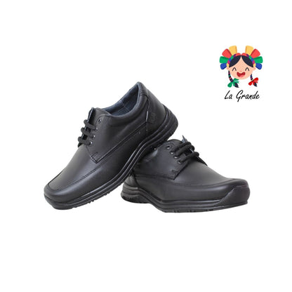 25E244 BLASITO Negro Piel Zapato Escolar para Joven