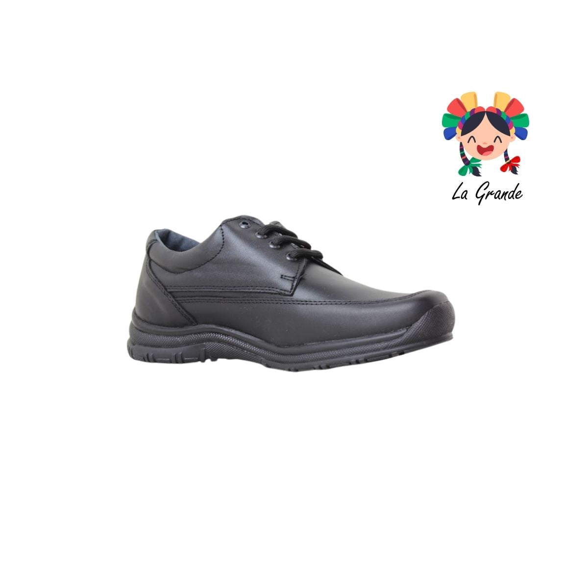 25E244 BLASITO Negro Piel Zapato Escolar para Joven