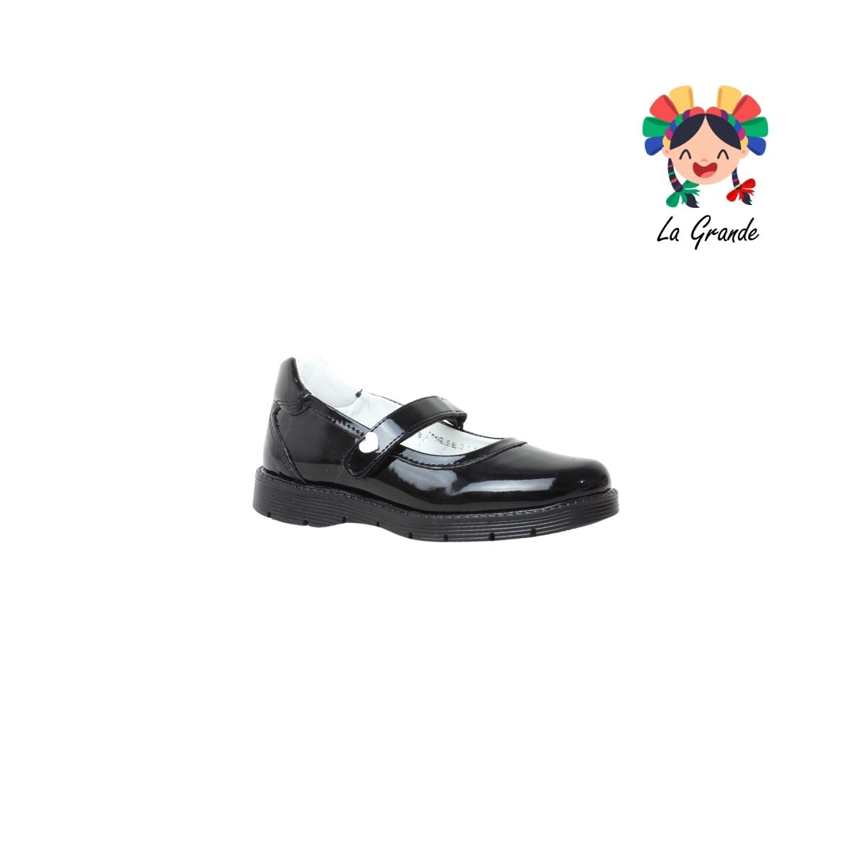25E311 BLASITO Negro Charol Zapato Escolar para Niña
