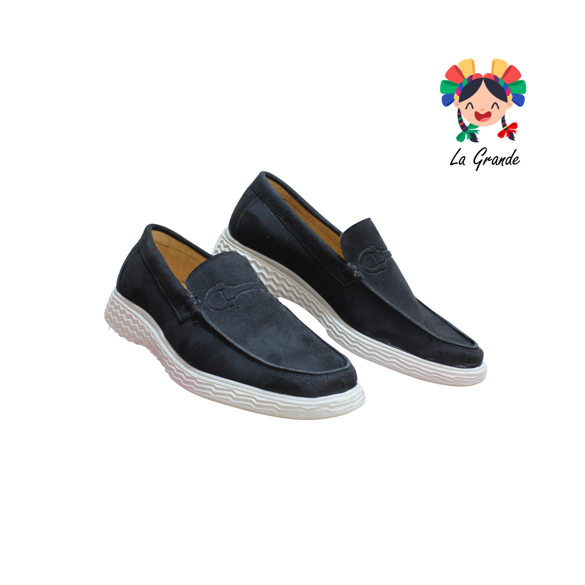 105 HURT Negro Zapato Mocasín Casual para Caballero
