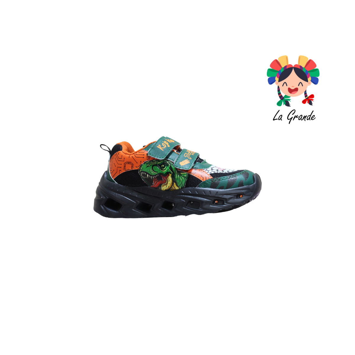 22040 Rex ROJO ARANDANO Ngo Vde Nja Sint Tenis Casual con Luz Led para Niño