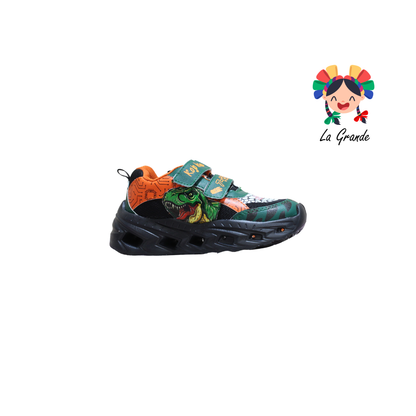 22040 Rex ROJO ARANDANO Ngo Vde Nja Sint Tenis Casual con Luz Led para Niño