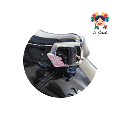 2730 MIA Negro Charol Zapato Escolar para Niña
