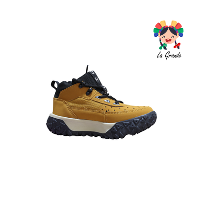 2602 HARMAN Mostaza Negro Tenis Casual para Joven