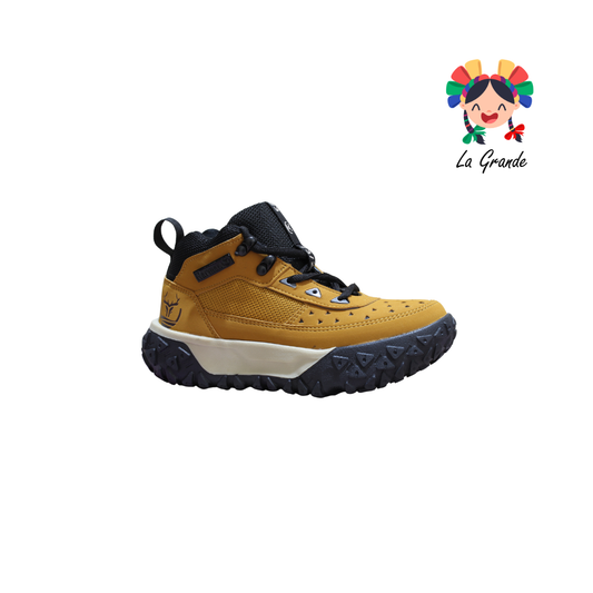 2602 HARMAN Mostaza Negro Tenis Casual para Joven