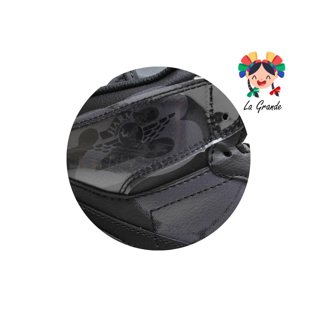 2603 HARMAN Negro Negro Tenis Casual para Dama, Joven y Caballero