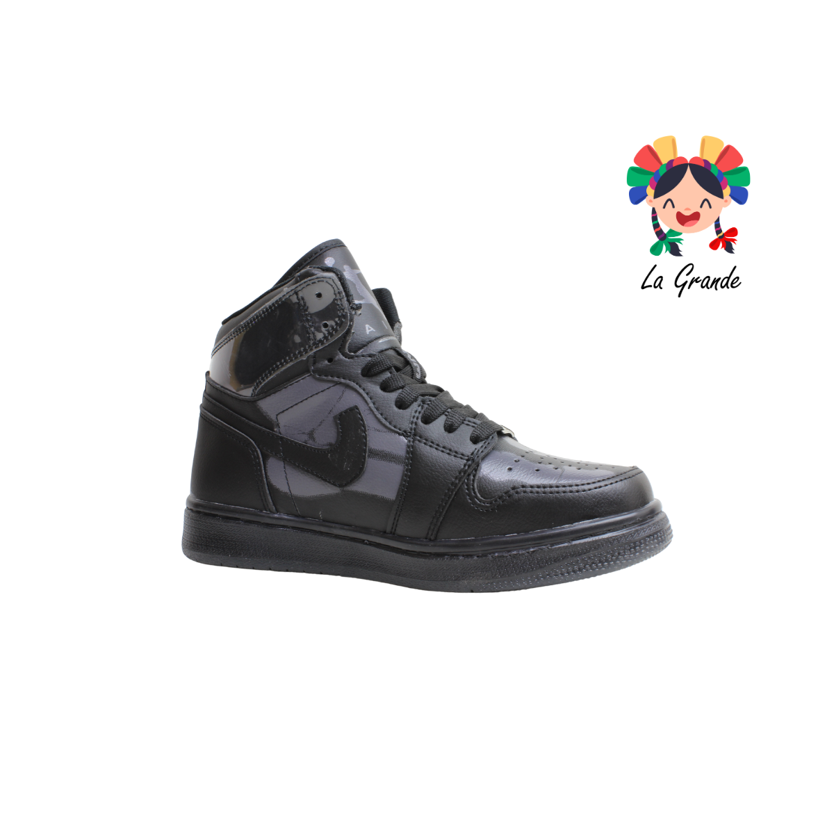 2603 HARMAN Negro Negro Tenis Casual para Dama, Joven y Caballero