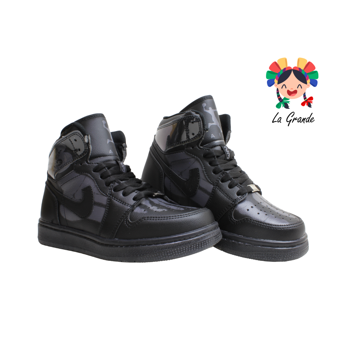 2603 HARMAN Negro Negro Tenis Casual para Dama, Joven y Caballero