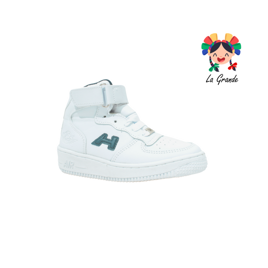 260 H-GROSS Blanco Piel Azul Tenis para Niño y Niña