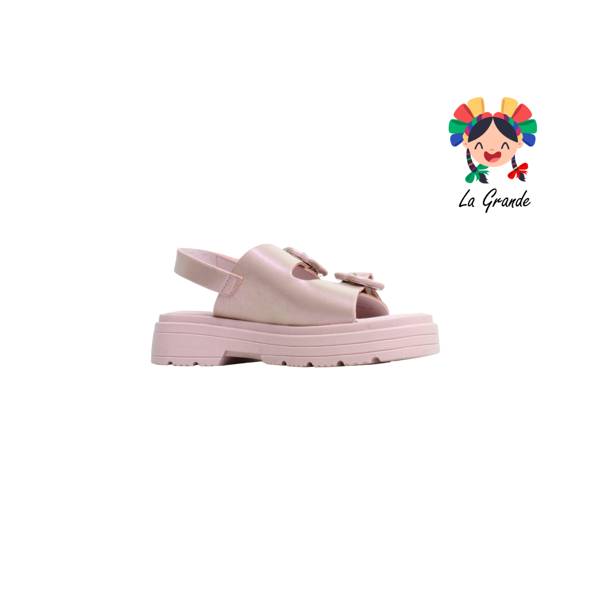 261008 VAVITO Rosa Napa Sandalia Casual para Niña
