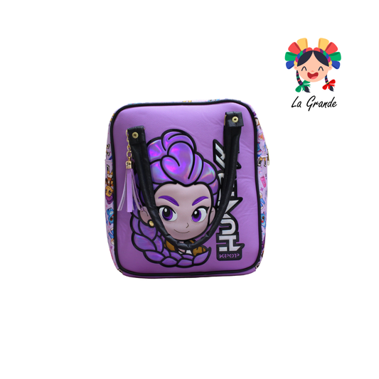 031 Guerra LUCCIANA Mochila Casual Animada En Color Mrdo/Ngo para Niña y Dama
