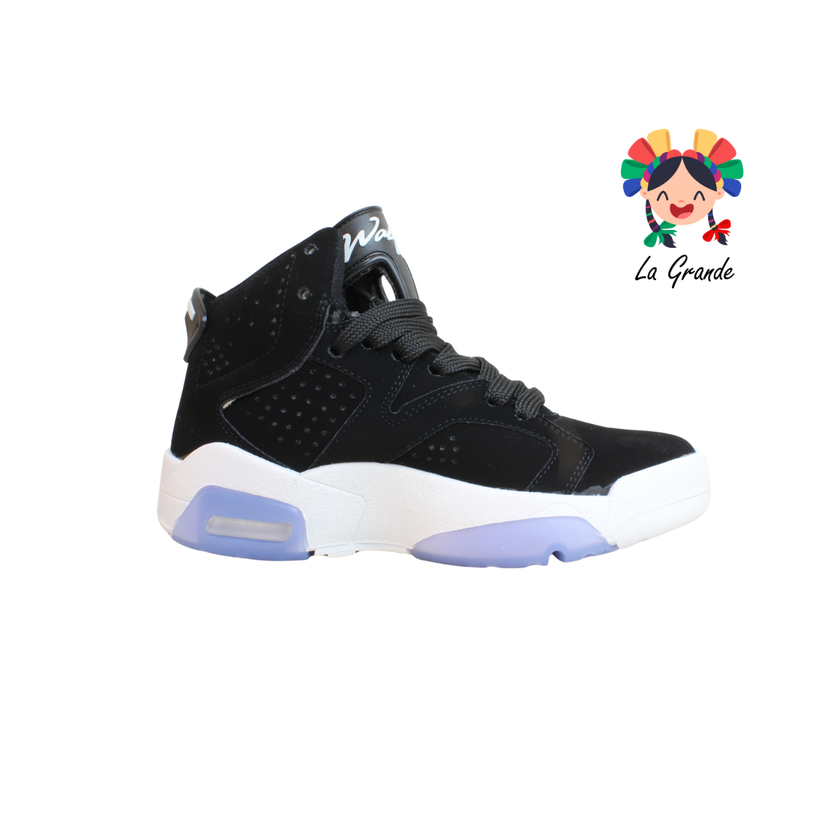 620 WALKQUIR Negro Cristal Tenis Deportivo para Dama y Joven