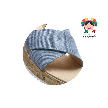 262004 VAVITO Azul Napa Sandalia Casual para Niña