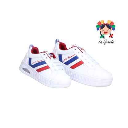 262 APT Blanco Rojo Rey Napa Tenis para Niña y Niño