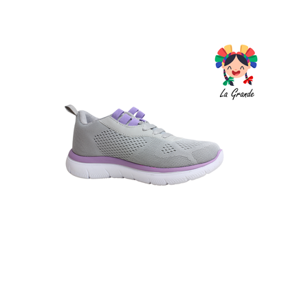 V-83 VANNI CLUB Gris Lila Tenis Deportivo para Dama