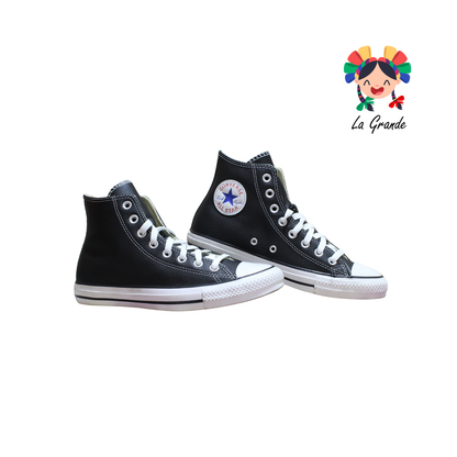 TAYLOR CVS Negro Piel Tenis Casual Importado Original para Dama,Joven y Caballero