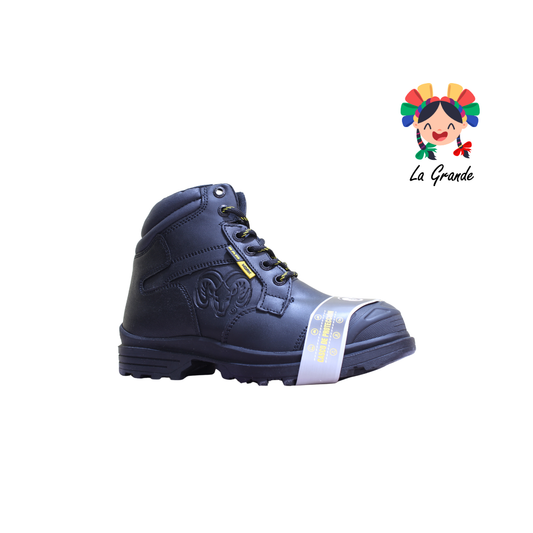 9595 RAM Negro Amarillo Bota Industrial con Casco para Caballero