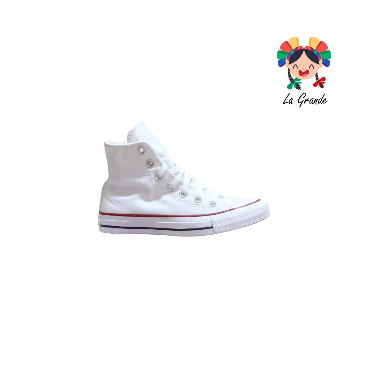 HI CVS Blanco Textil Tenis Casual Importado Original para Niña,Niño,Dama, Joven y caballero