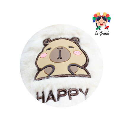 SJT-00294 MT Multicolor Capibara Pantufla Afelpada para Dama y Joven