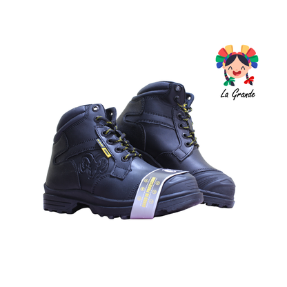 9595 RAM Negro Amarillo Bota Industrial con Casco para Caballero