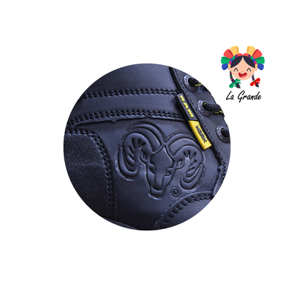 9595 RAM Negro Amarillo Bota Industrial con Casco para Caballero