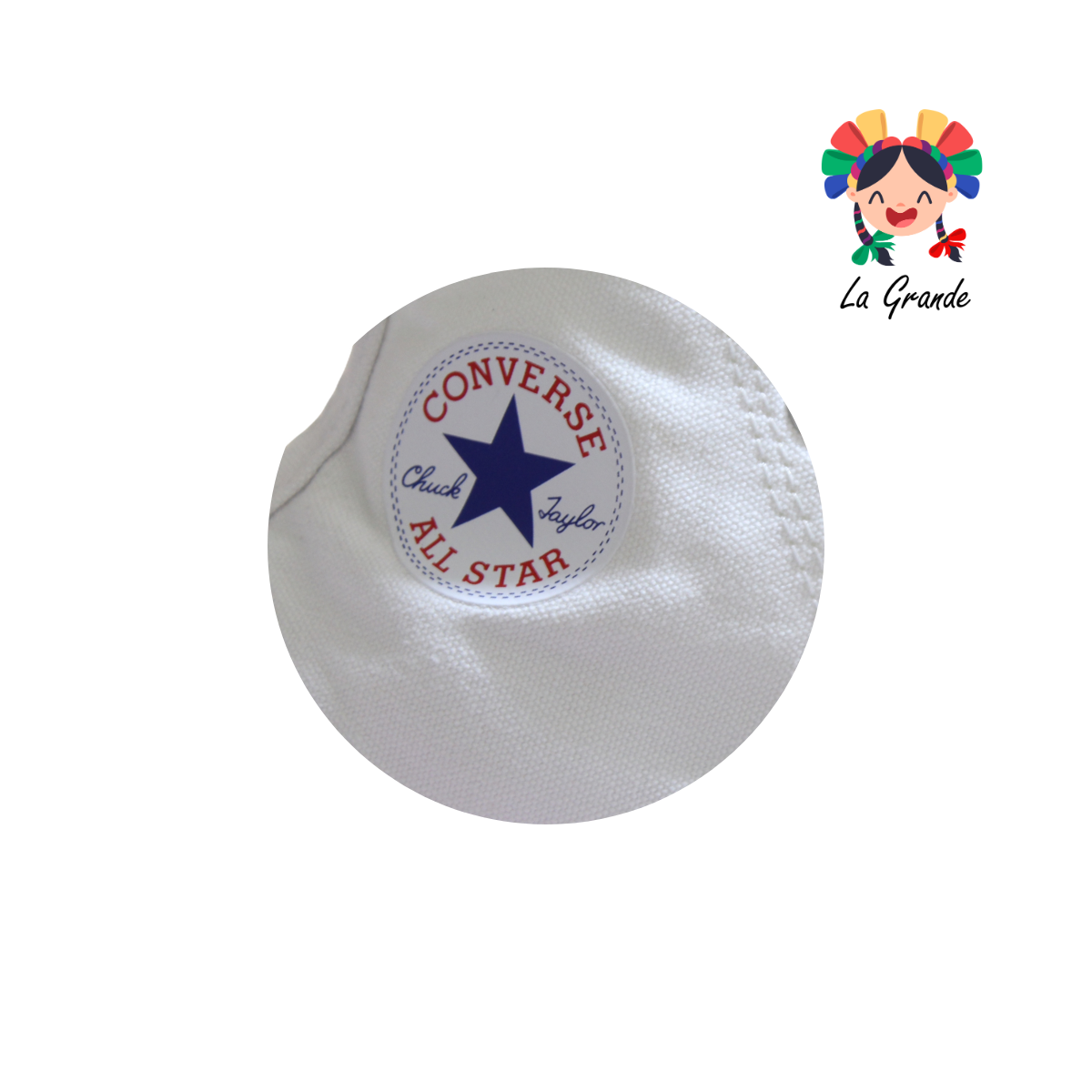 HI CVS Blanco Textil Tenis Casual Importado Original para Niña,Niño,Dama, Joven y caballero