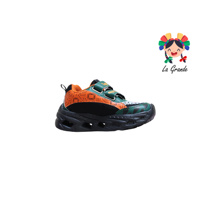 22040 Rex ROJO ARANDANO Ngo Vde Nja Sint Tenis Casual con Luz Led para Niño