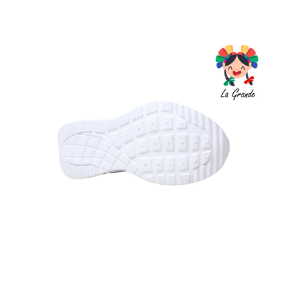 270 H-GROSS Bco Gris Rosa Tenis Deportivo de Válvula para Dama